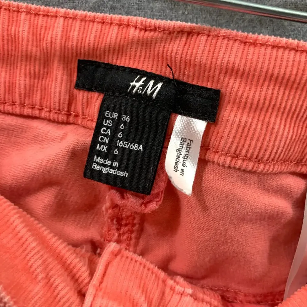 H&M Women's Pants Size 6 Orange Color